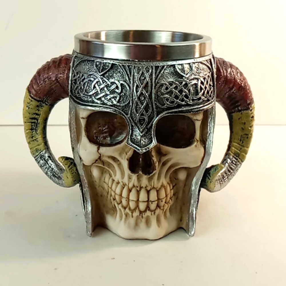 Stainless Steel Skull Mug
